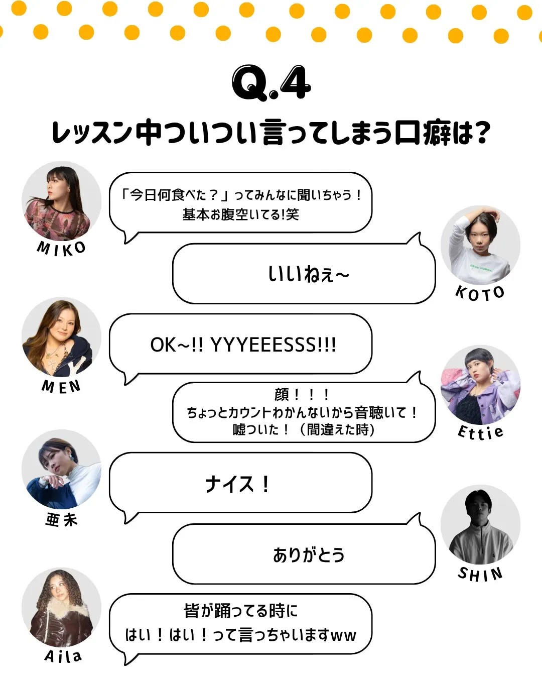 INSTRUCTORS Q&A🎤💬
